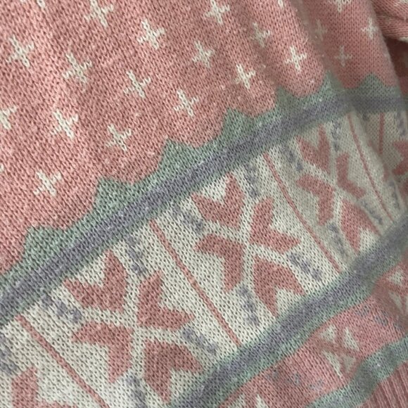 VINTAGE 1970 JANTZEN SWEATER KNITTED PINK Sz 2XL COQUETTE GRANDMA CORE ICONIC - Picture 11 of 16